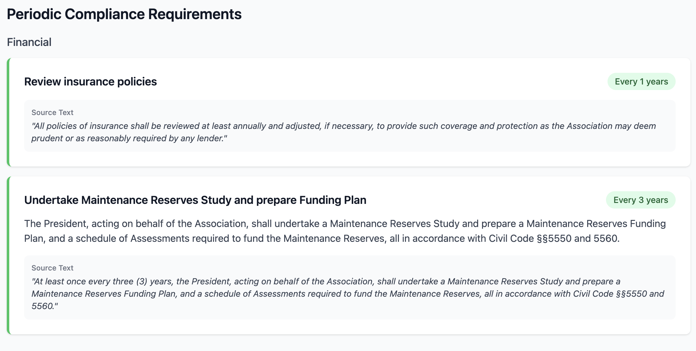 HOA Bot Compliance Tracker Example